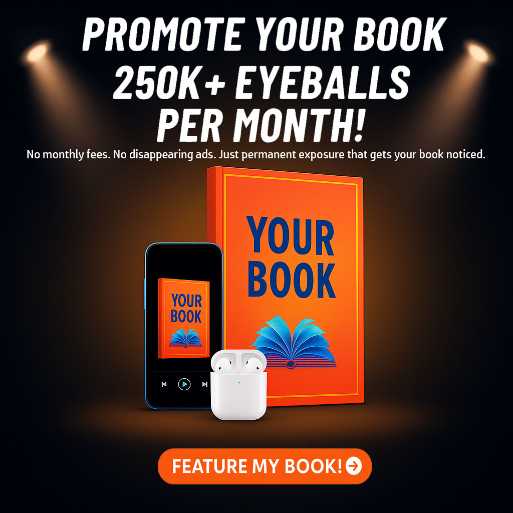 promote your book on a budget No monthly fees. No disappearing ads. Just permanent exposure that gets your book noticed.